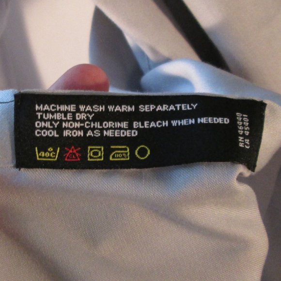 Claiborne Gray Men's Modern Fit Long Sleeve Dress Shirt 17 1/2 36\37 X-L… - Picture 4 of 5